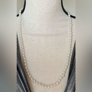 faux Pearl 6mm bead 25” necklace